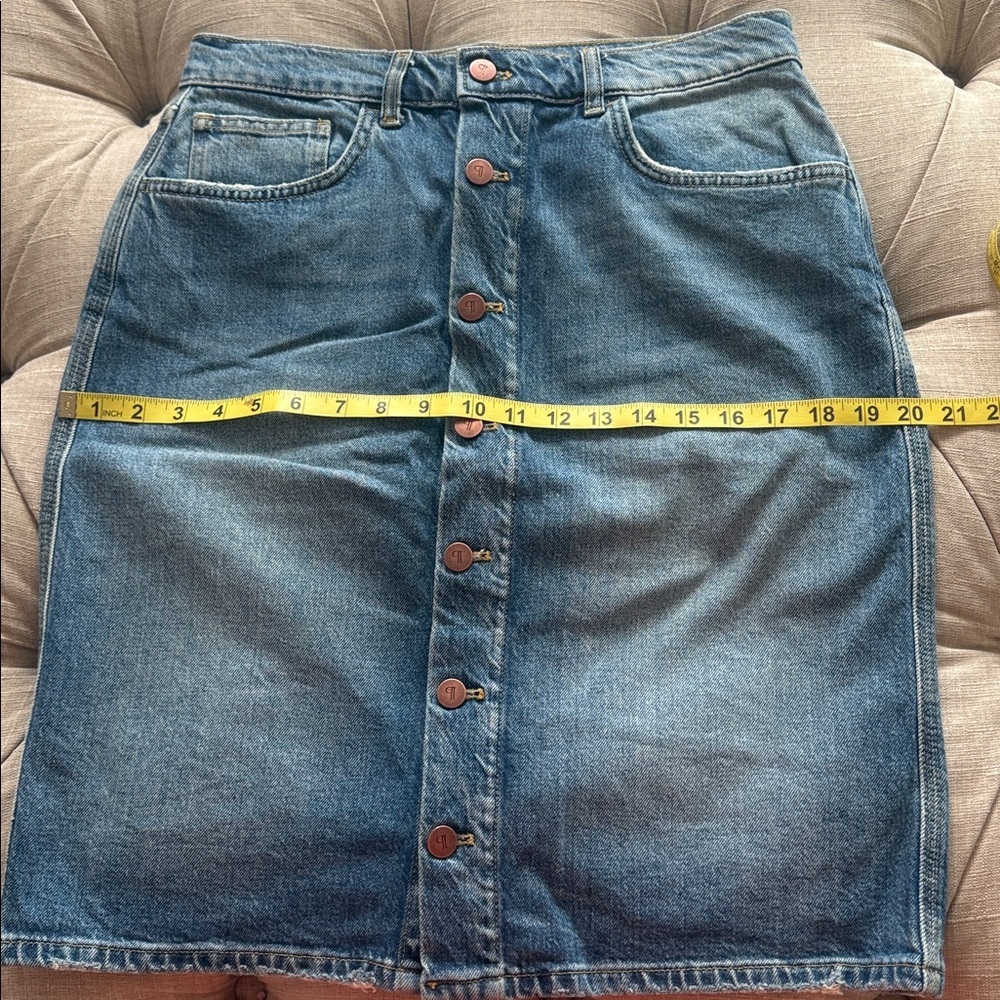 Pilcro Blue Knee-Length Pencil Skirt Casual - Picture 11 of 11